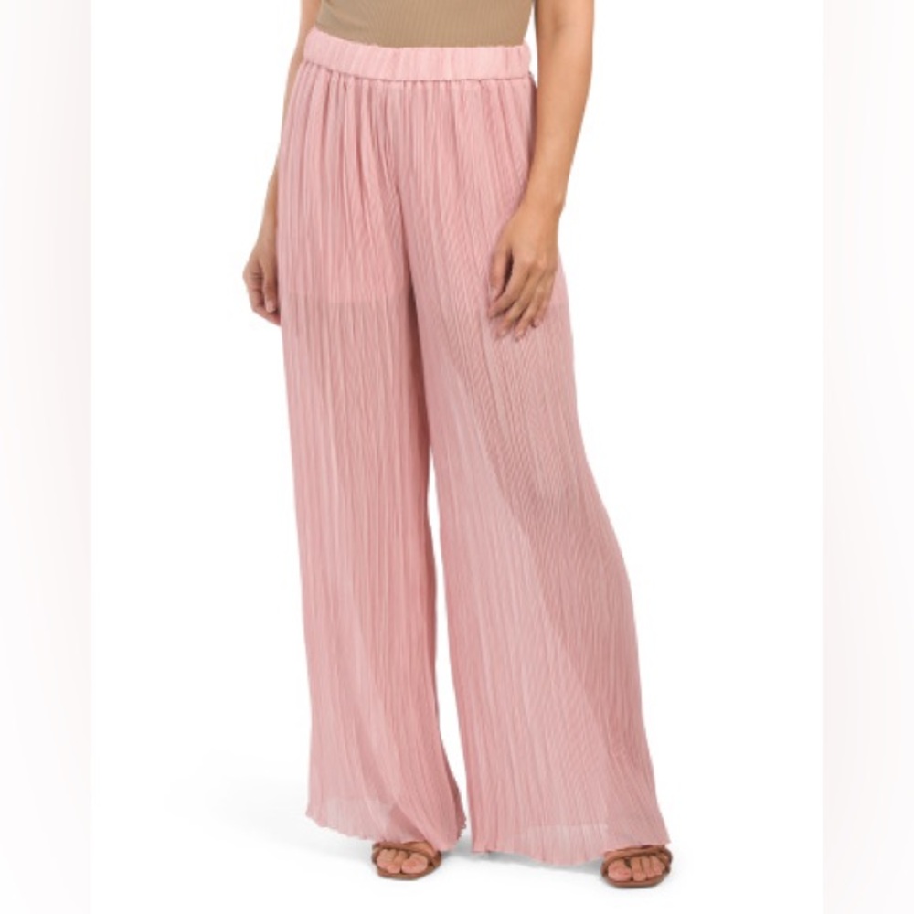 Zara pink pleated pants